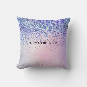 Coussin Parties scintillant Ombre bleu violet