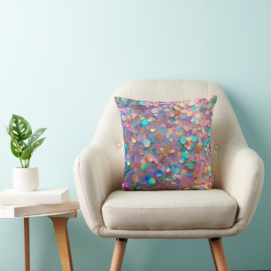 Coussin Parties scintillant Opal Moderne Collection Hologr