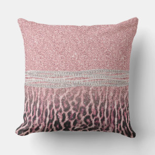 Coussin Parties scintillant poster de animal Chic Girly Ro