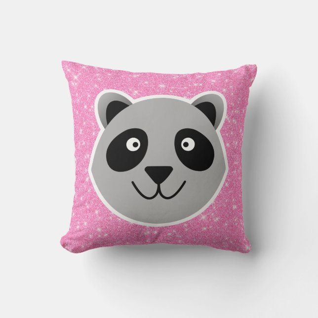 Coussin Parties scintillant Raccoon (Recto)