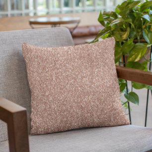 Coussin Parties scintillant rose doré rose