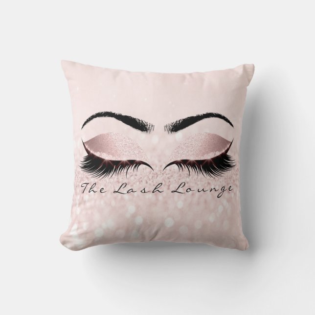 Coussin Parties scintillant rose étincelle Maquillage Lash (Recto)