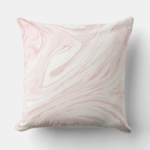 Coussin Parties scintillant rose moderne marbre