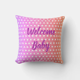 Coussin Parties scintillant rose violet Pois mignon Baby s