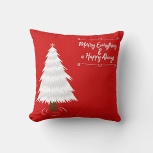 Coussin Parties scintillant rouge décorative Snowflakes Jo