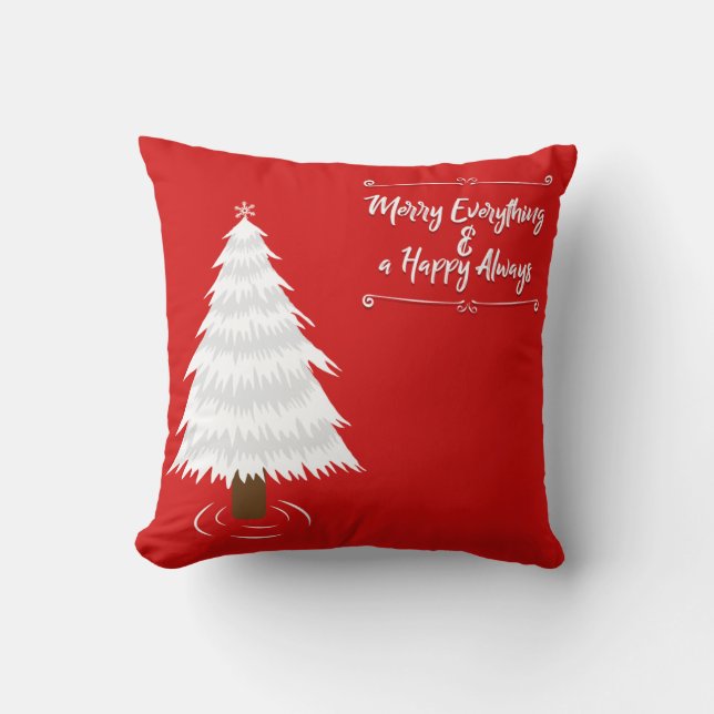 Coussin Parties scintillant rouge décorative Snowflakes Jo (Recto)