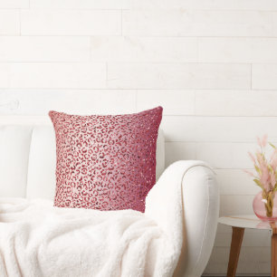 Coussin Parties scintillant rouge rose pâle Empreinte de l