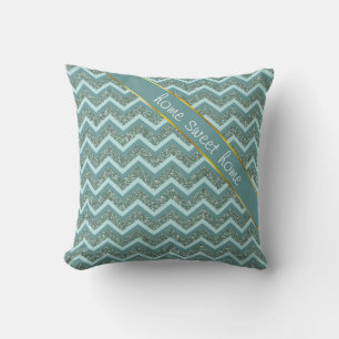 Coussin Parties scintillant turquoise