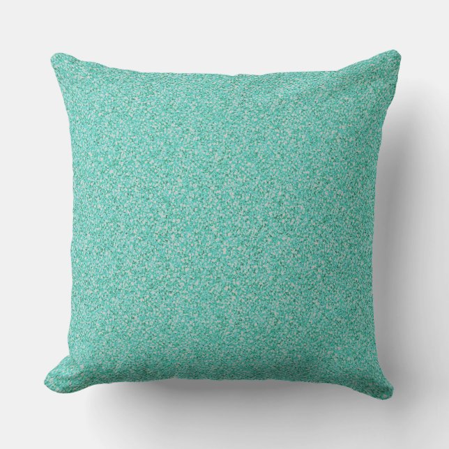 Coussin Parties scintillant verte Imprimer Scatter métalli (Recto)