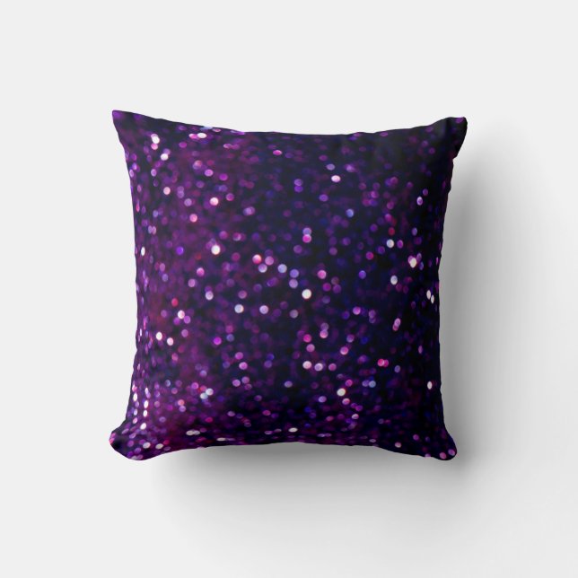 Coussin Parties scintillant vintage feux arrière - plan. v (Recto)