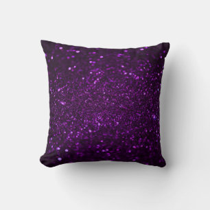 Coussin Parties scintillant violet foncé Jeu d'oreiller