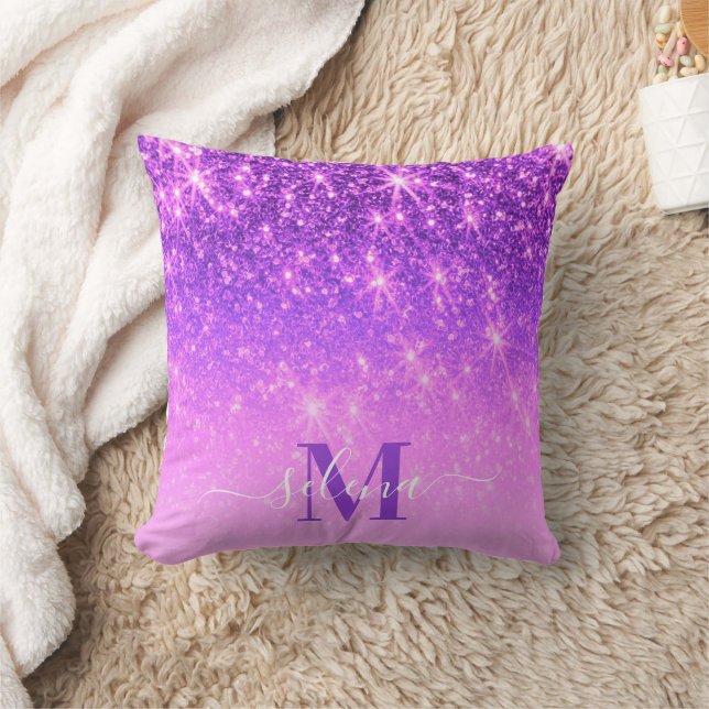 Coussin Parties scintillant violette (Couverture)