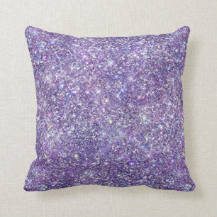 Coussin Parties scintillant violette
