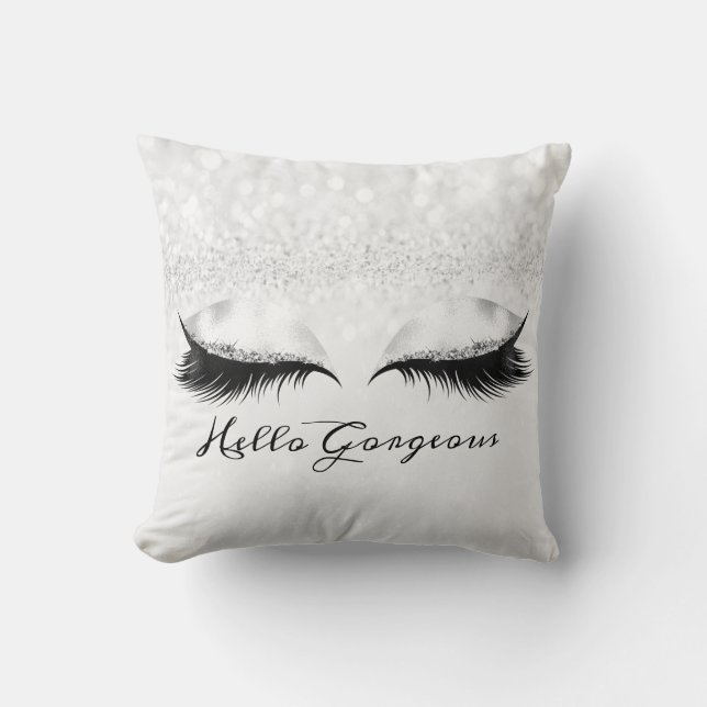 Coussin Parties scintillant Yeux Lashes de maquillage Silv (Recto)