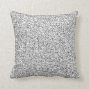 Coussin Parties scintillantes argentées élégantes