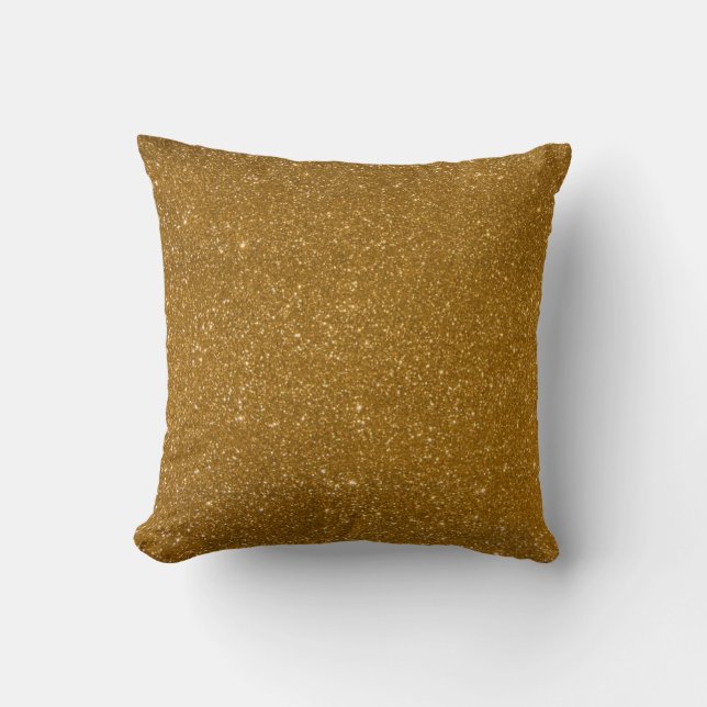 Coussin Parties scintillantes d'or (Recto)