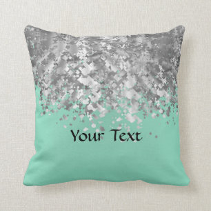 Coussin Parties scintillantes en bon état pâles de vert
