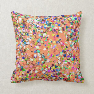Coussin Parties scintillantes multicolores #3 de poussièr