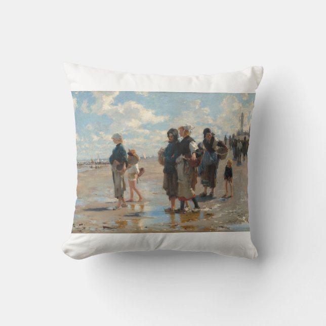Coussin Partir à la pêche de John Singer Sargent (Recto)