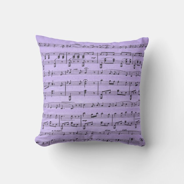 Coussin Partition violette (Recto)