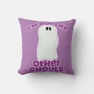 Coussin Pas comme d'autres gouls Halloween Ghost Art