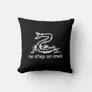 Coussin Pas de pas sur les mèmes de serpent parodie de Gad