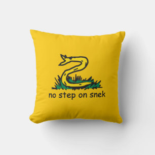 Coussin Pas de pas sur les mèmes de snek parodie de Gadsde