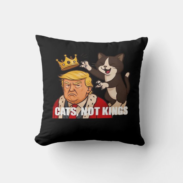 Coussin Pas de rois Anti Chats Drôle Style Classique (Recto)