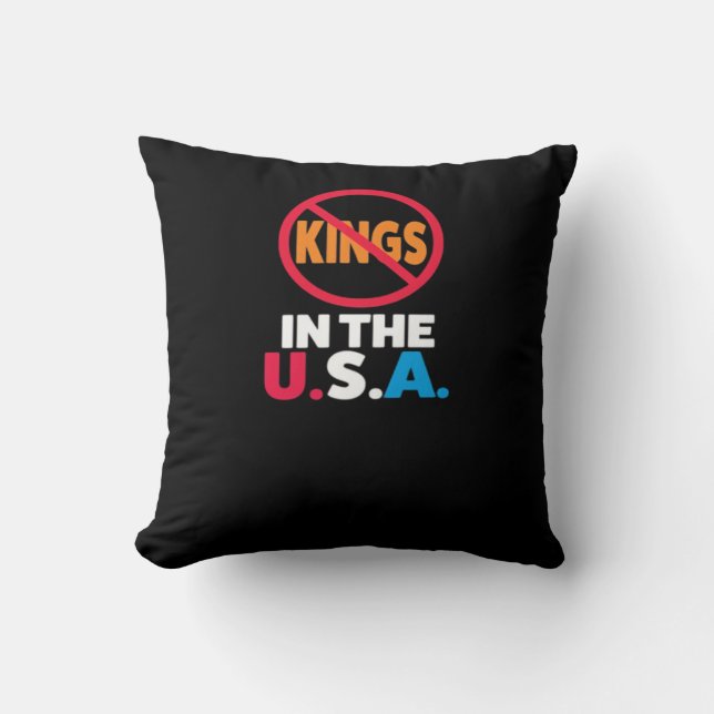 Coussin Pas de rois aux États-Unis (Recto)