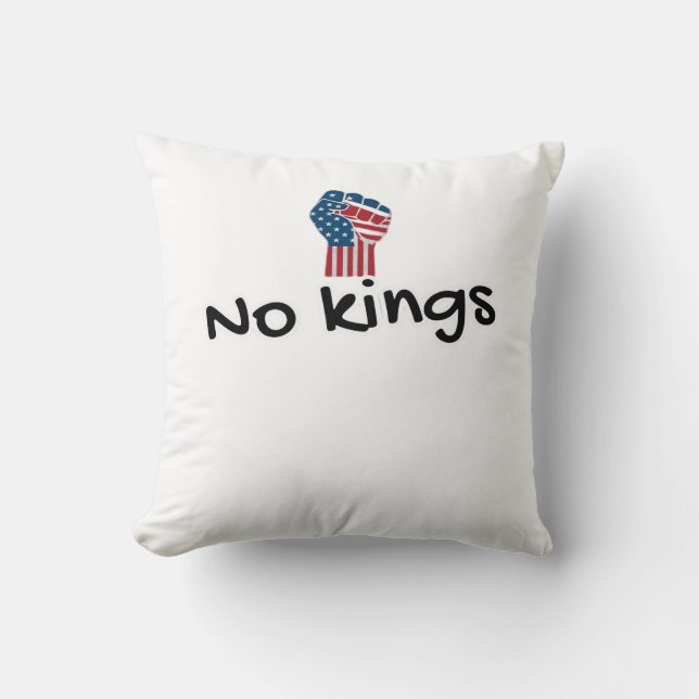 Coussin Pas de rois en Amérique Classique Minimal Propre (Recto)