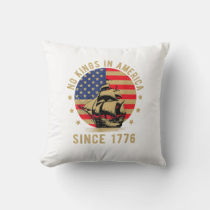 Coussin Pas de rois en Amérique depuis 1776 Drapeau améric
