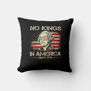 Coussin Pas de rois en Amérique depuis 1776 Drapeau Vintag