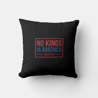 Coussin Pas de rois en Amérique depuis 1776 Patriotique Ré
