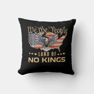 Coussin Pas de rois en Amérique, style créatif We The Peop