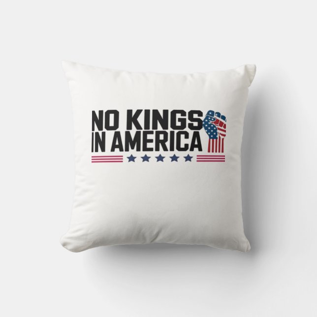Coussin Pas de rois en Amérique USA Créatif Décontracté (Recto)