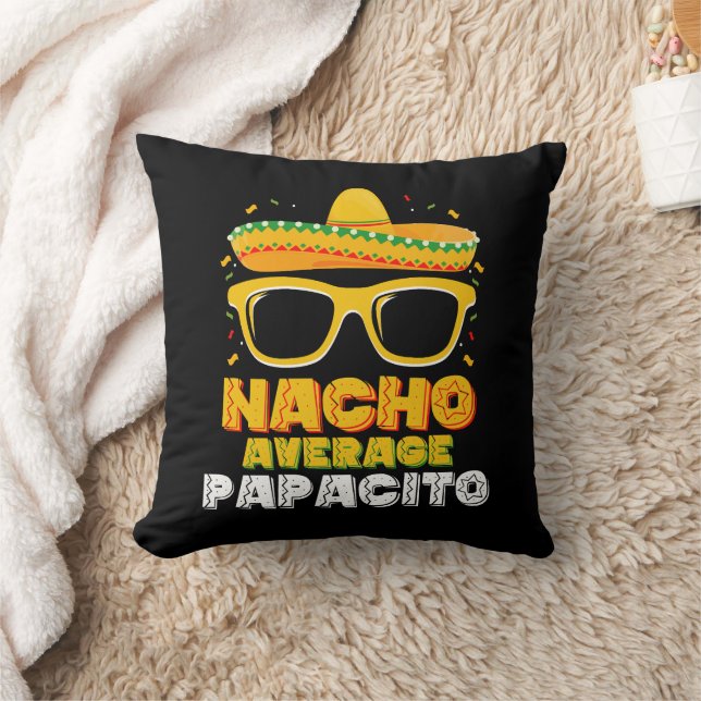Coussin Pas Nacho Moyen Papacito Papa Famille Cinco De May (Couverture)