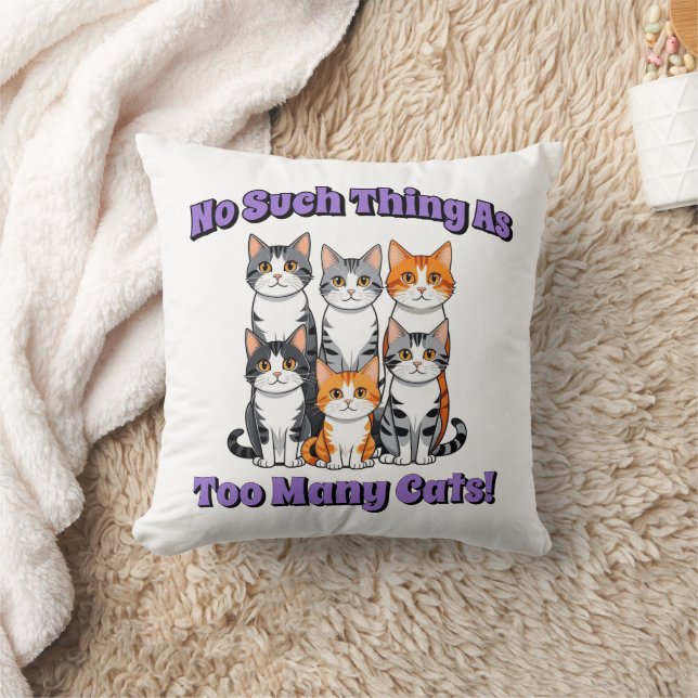 Coussin Pas trop de chats ! (Couverture)