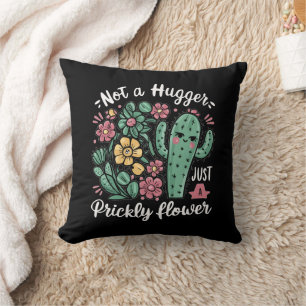 Coussin Pas un gros juste une fleur piqueuse mignonne Cact