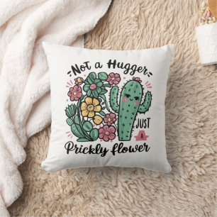Coussin Pas un gros juste une fleur piqueuse mignonne Cact