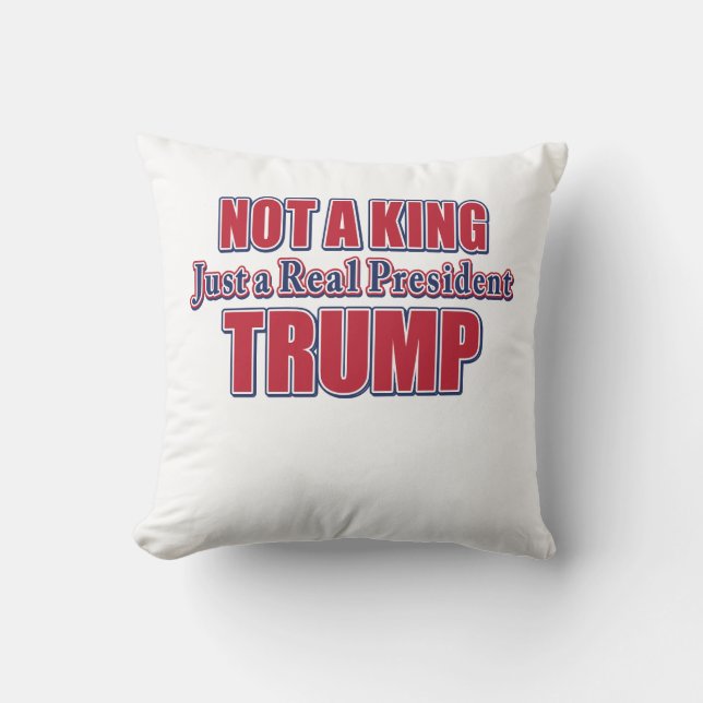 Coussin Pas un roi, juste un vrai président (Recto)