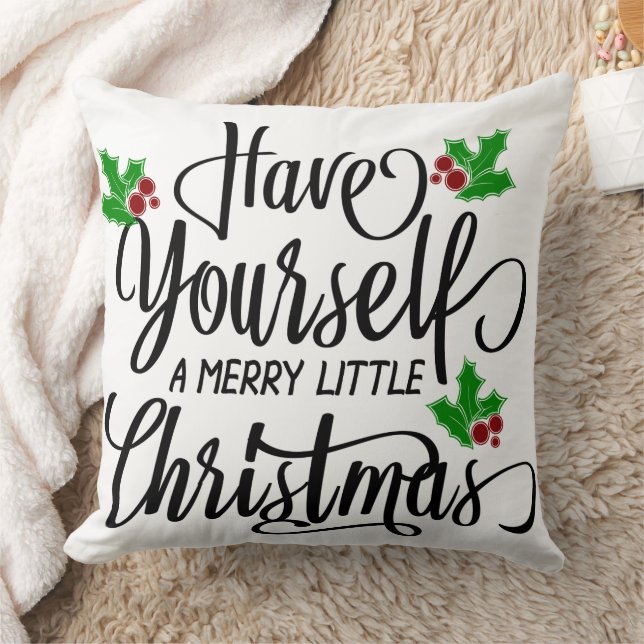 Coussin Passez de Joyeuses Fêtes de Noël (Couverture)
