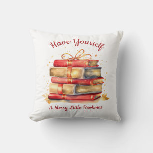 Coussin Passez un joyeux petit Bookmas