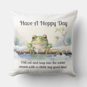 Coussin Passez une journée sautillante en vous détendant e
