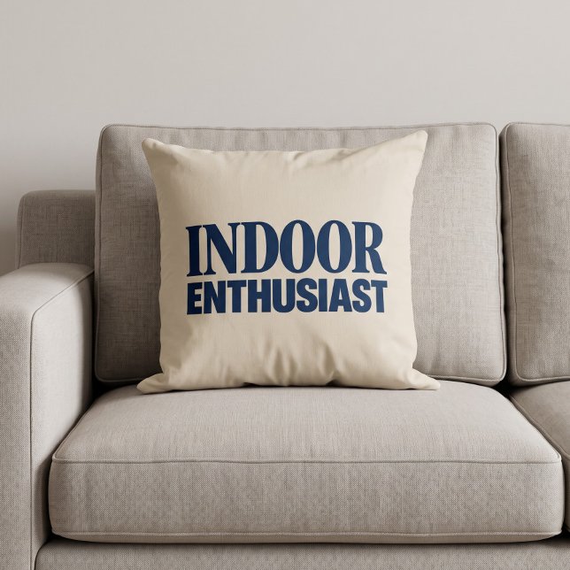 Coussin Passionné de l'intérieur Drôle (Créateur téléchargé)