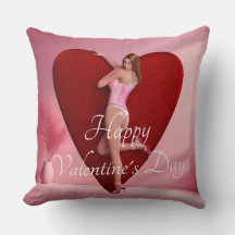 Passionnée Saint Valentin fille dans un corse