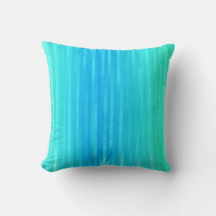 Coussin Pastel Abstrait Art Turquoise Turquoise Bleu Vert