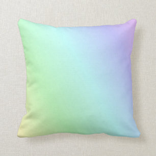 Coussin Pastel Arc-en-ciel de couleurs,