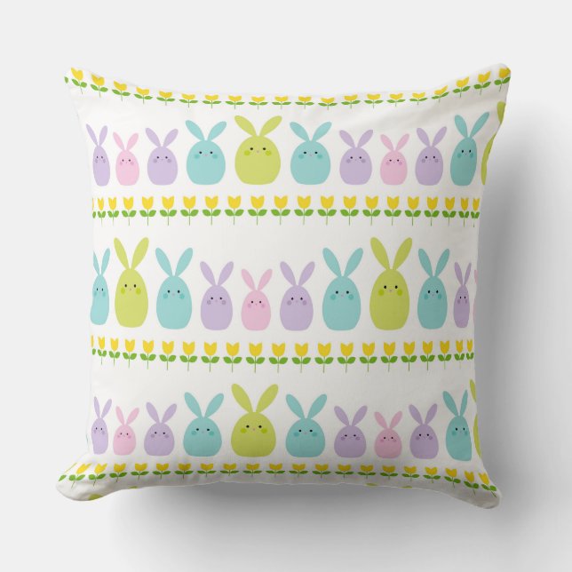 Coussin Pastel Bunnies (Recto)