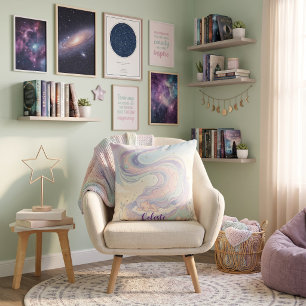 Coussin Pastel Céleste Personnalisé Rêveur