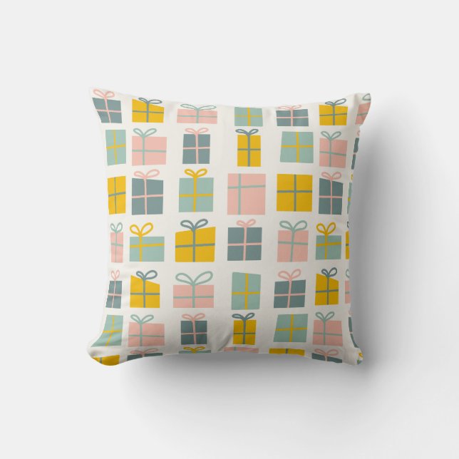Coussin Pastel Christmas Gifts (Recto)